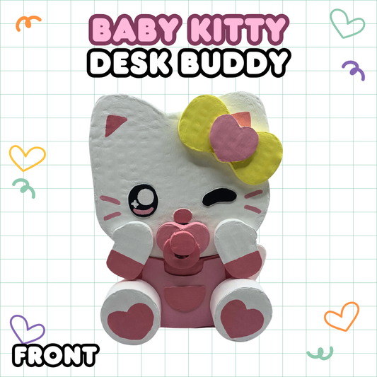 Baby Kitty Cardboard Desk Buddy!