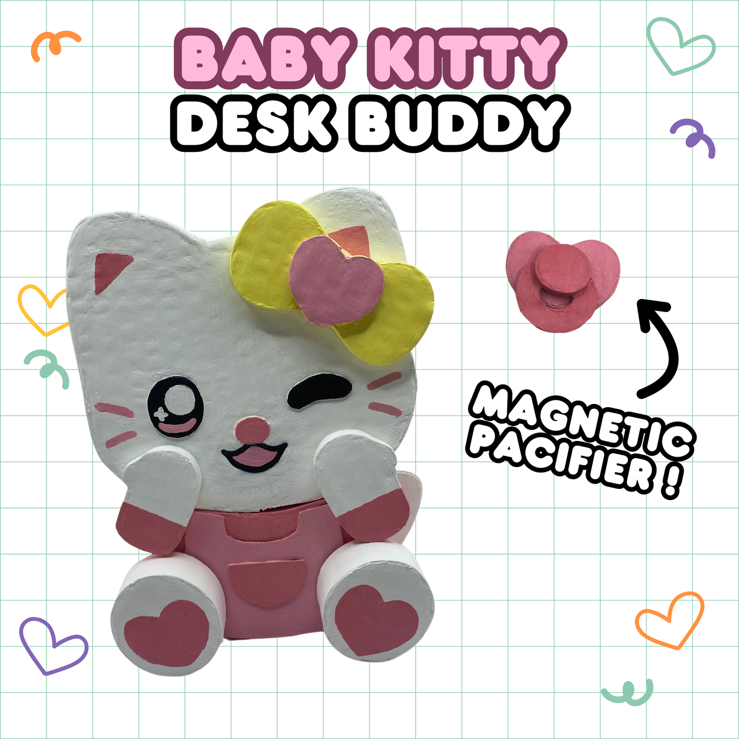 Baby Kitty Cardboard Desk Buddy!