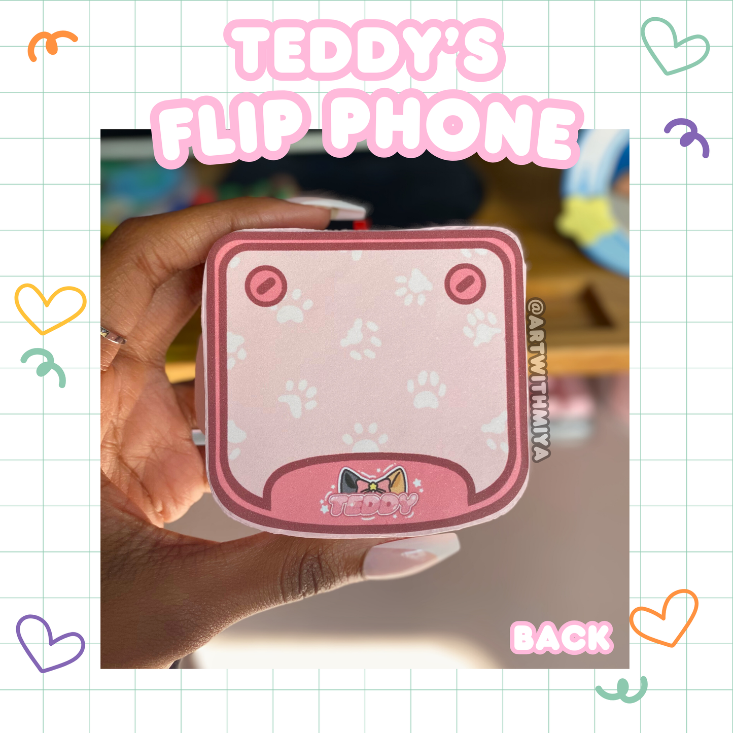 Teddy's Cardboard Flip Phone