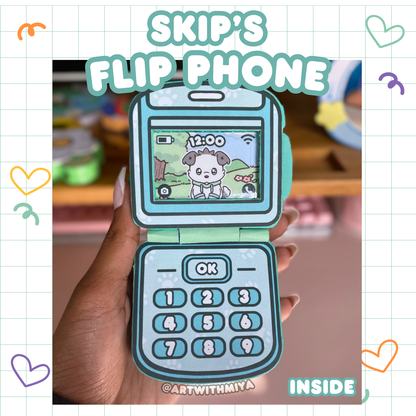 Skip's Cardboard Flip Phone