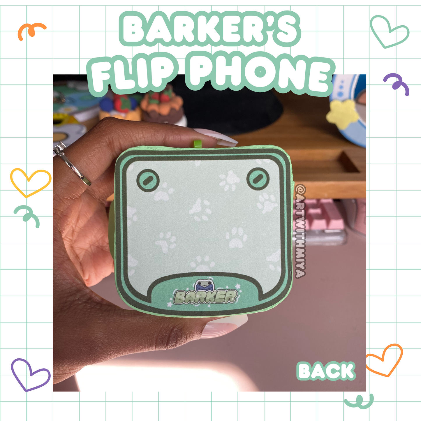 Barker's Cardboard Flip Phone