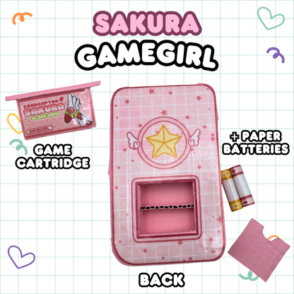 Handmade Cardboard Sakura Game Console